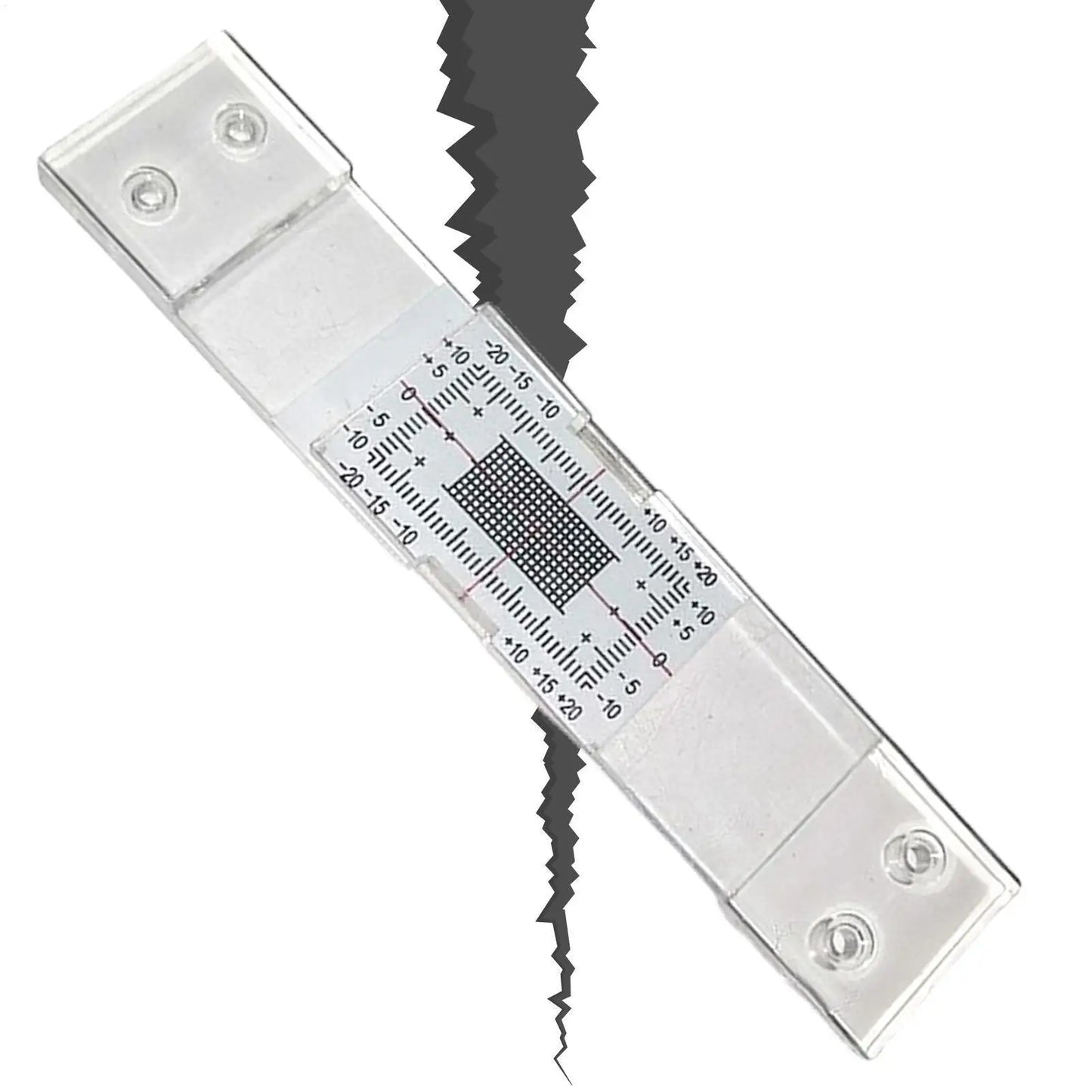 Acrylic Crack Monitor Gauge Ruler | 0–80mm Wall Crack Tracker