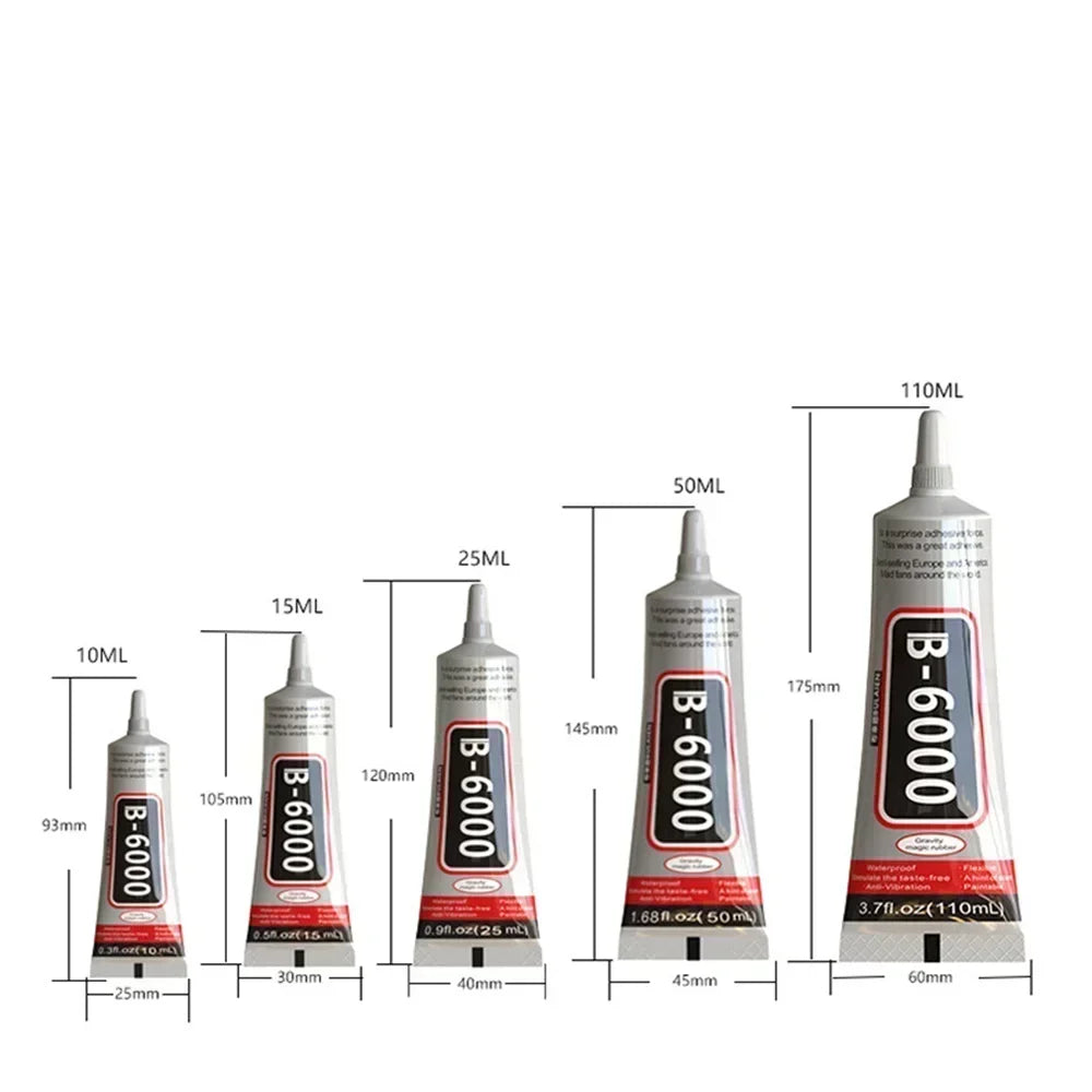 B6000 10ml Rhinestones Crystal Adhesive Mobile Phone Screen Super Glue Repair Jewelry DIY Crafts Glass Supplies Peaceful Pleasures Health and Wellness