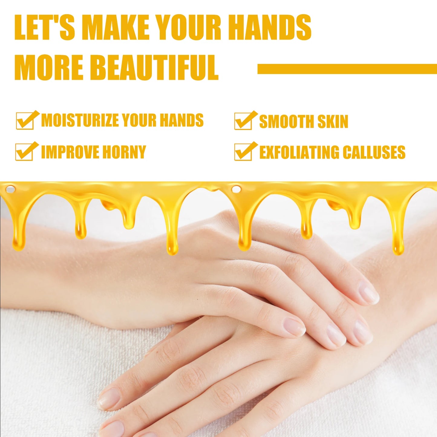 Milk & Honey Hand Wax Peel-Off Mask – Exfoliate & Moisturize
