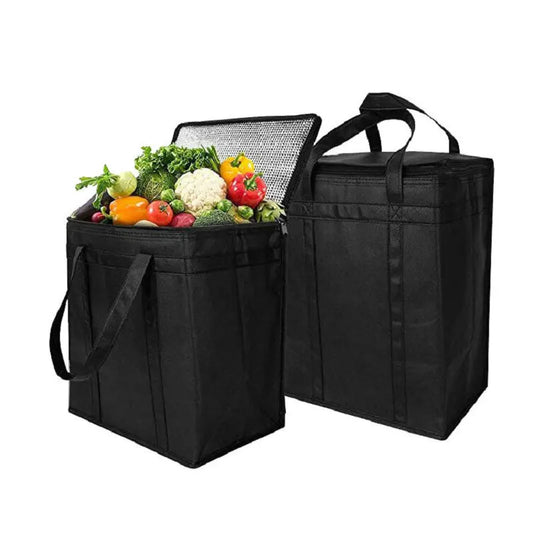 Camping Cooler Bag for Fresh Beverage and Fruit Box Made of Non-Woven Picnic Lunch Bag for Outdoor Insulated Bag for Family Peaceful Pleasures Health and Wellness