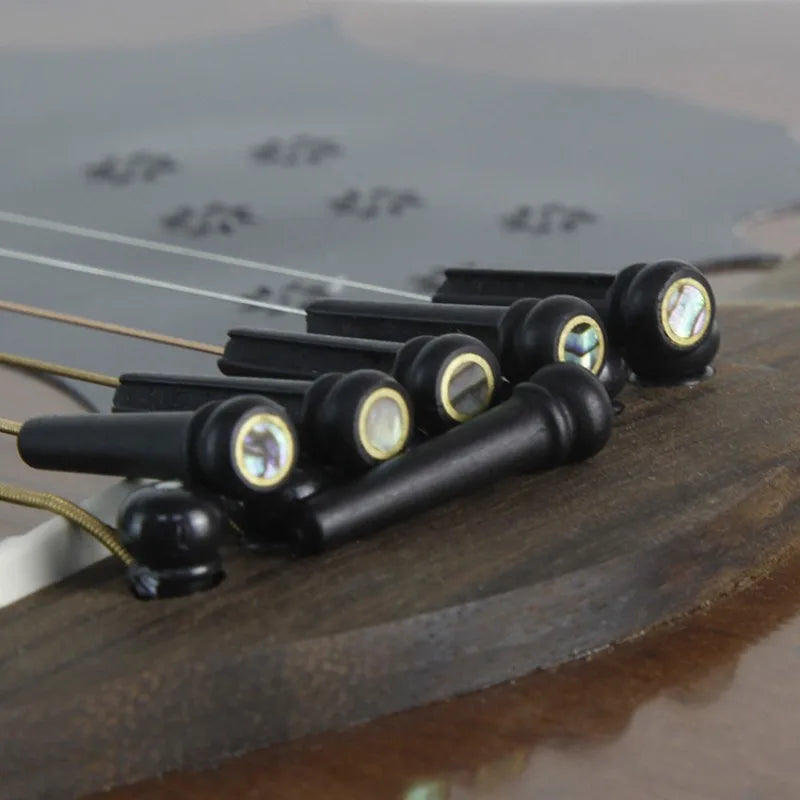 Ebony Folk Guitarstring Nails Pressing Strings Column Sound Guitar