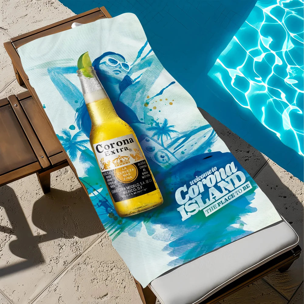 Quick Dry Beach Towel – Soft Microfiber for Travel, Gym & Camping