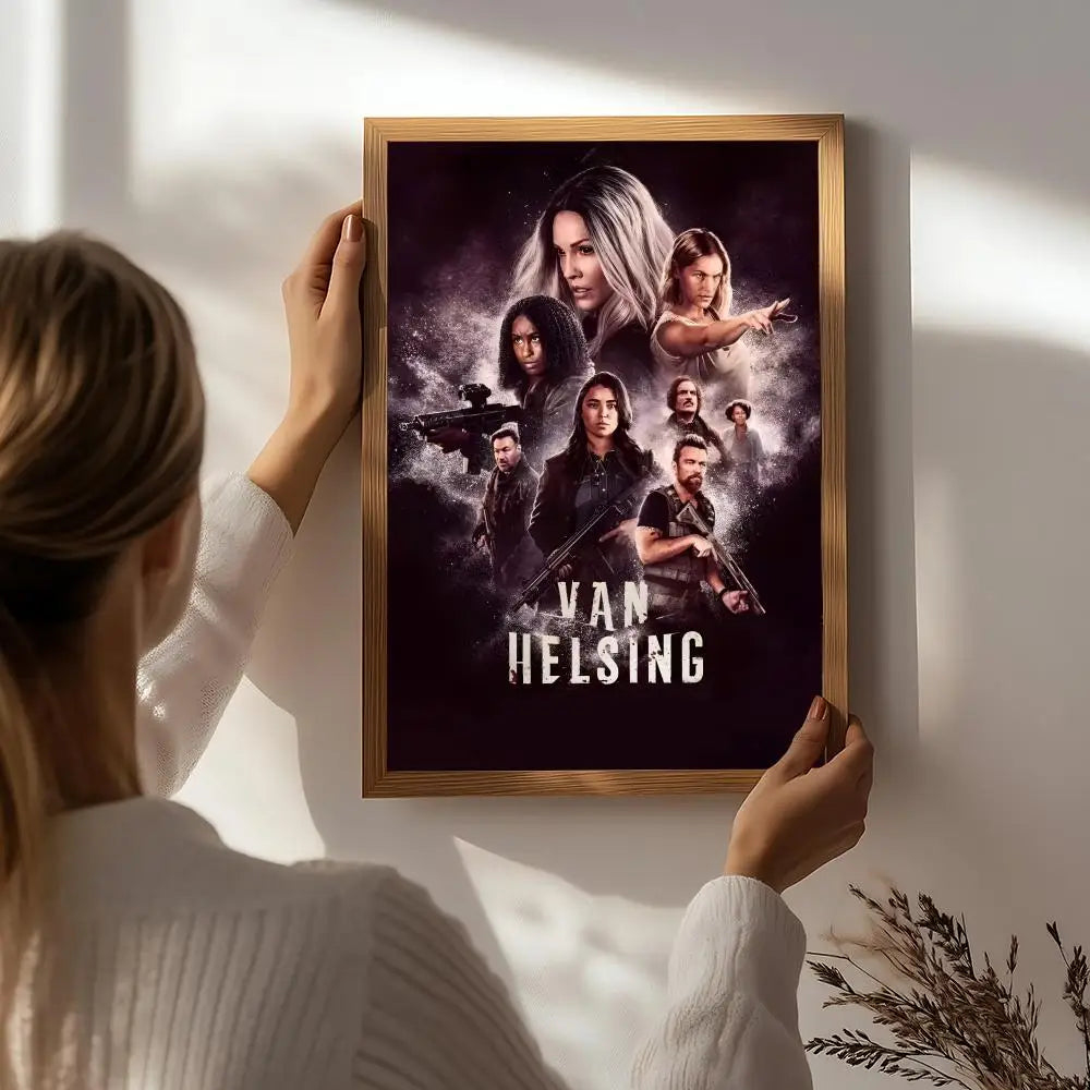 Movie V-Van Helsing Poster HD Self Adhesive Waterproof Wall Art Ideal for Home Office Dorm Bedroom Great Gift Peaceful Pleasures Health and Wellness White6 30X40cmNoframe