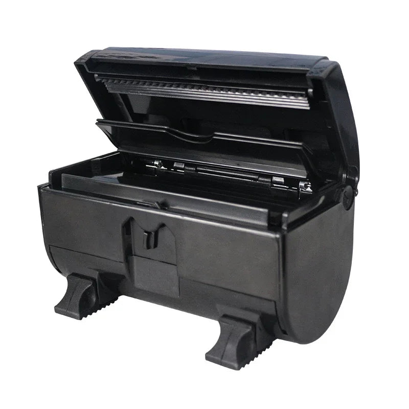 Profession Barbershop Automatic Tin Paper Cutting Foil storage box Dispenser small-scale Dispenser Salon Accessories Tools Peaceful Pleasures Health and Wellness Black