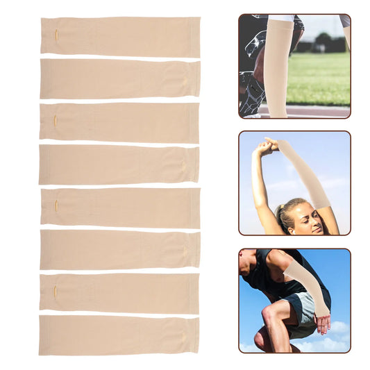 4Pairs Uv Protection Arm Sleeves Sun Blocking Cooling Outdoor Sports Cuff Sleeves for Cycling Driving Exercise Peaceful Pleasures Health and Wellness Default Title