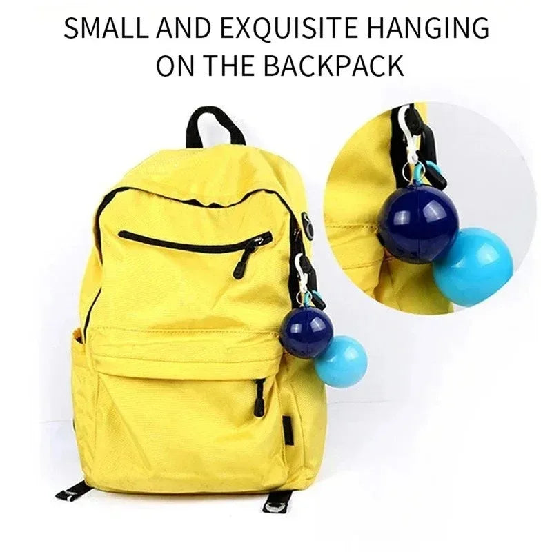 New Portable Disposable Raincoat Keychain Compression Ball Pocket Ball Outdoor Adult Travel Hangable Poncho Camping Gear Peaceful Pleasures Health and Wellness