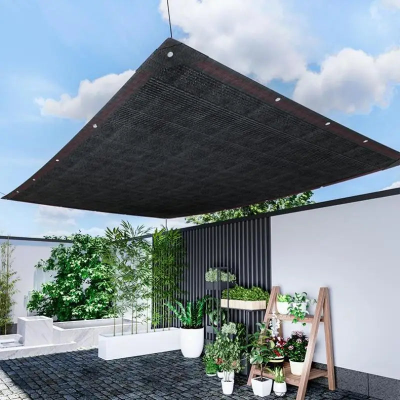 Black HDPE Sun Shade Net – 90% UV Protection Garden & Patio