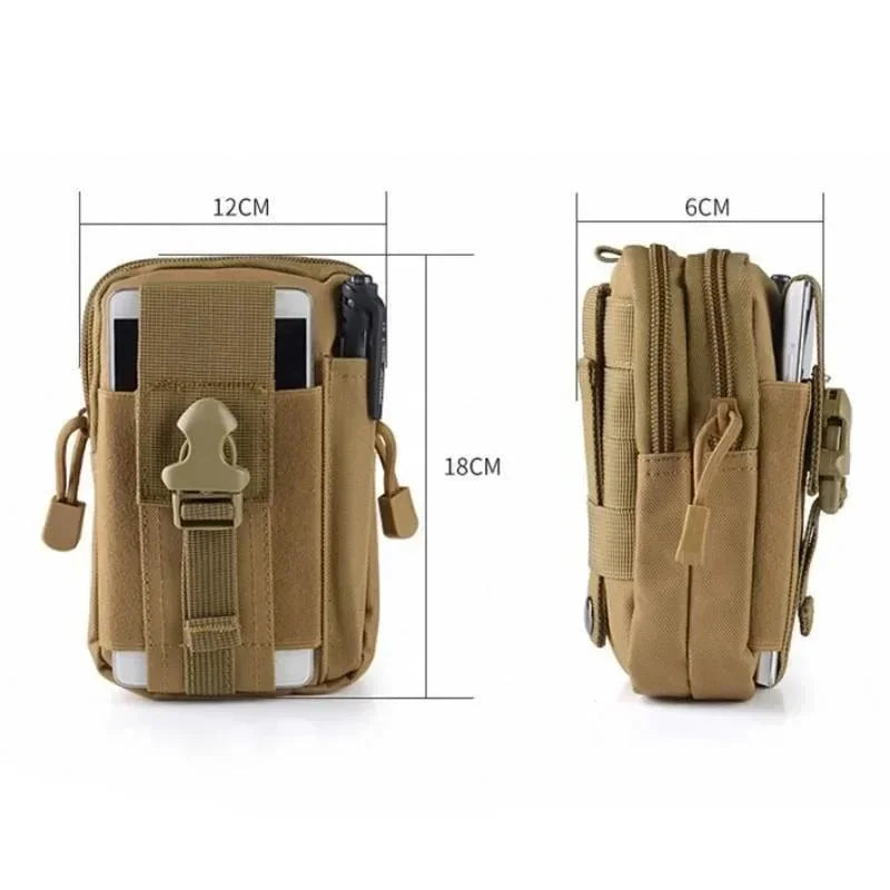 Men's Waterproof Nylon Waist Bag | Phone Pouch Belt Pack Waist Bag Pack Peaceful Pleasures Health and Wellness