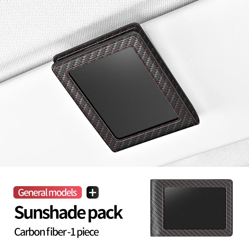 Car Sun Visor Card Holder – Leather Multi-Pocket Organizer