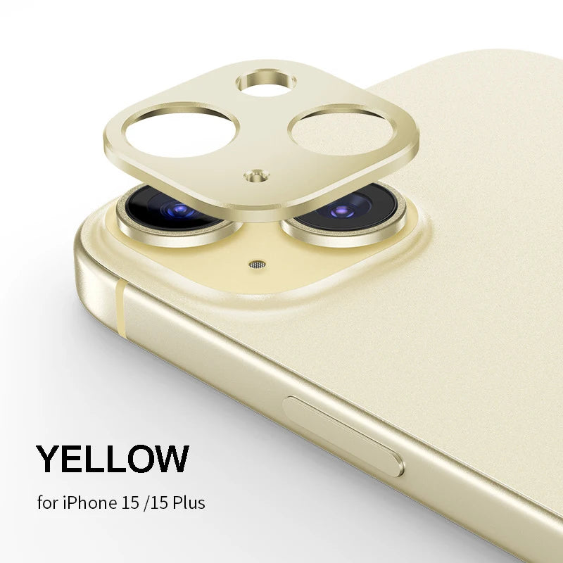 Aluminum Alloy Metal Lens Ring Accessories iPhone15 Pro Max Camera Protector iphone Accessories iphone 15 Pro Max Case Peaceful Pleasures Health and Wellness Yellow for iPhone15