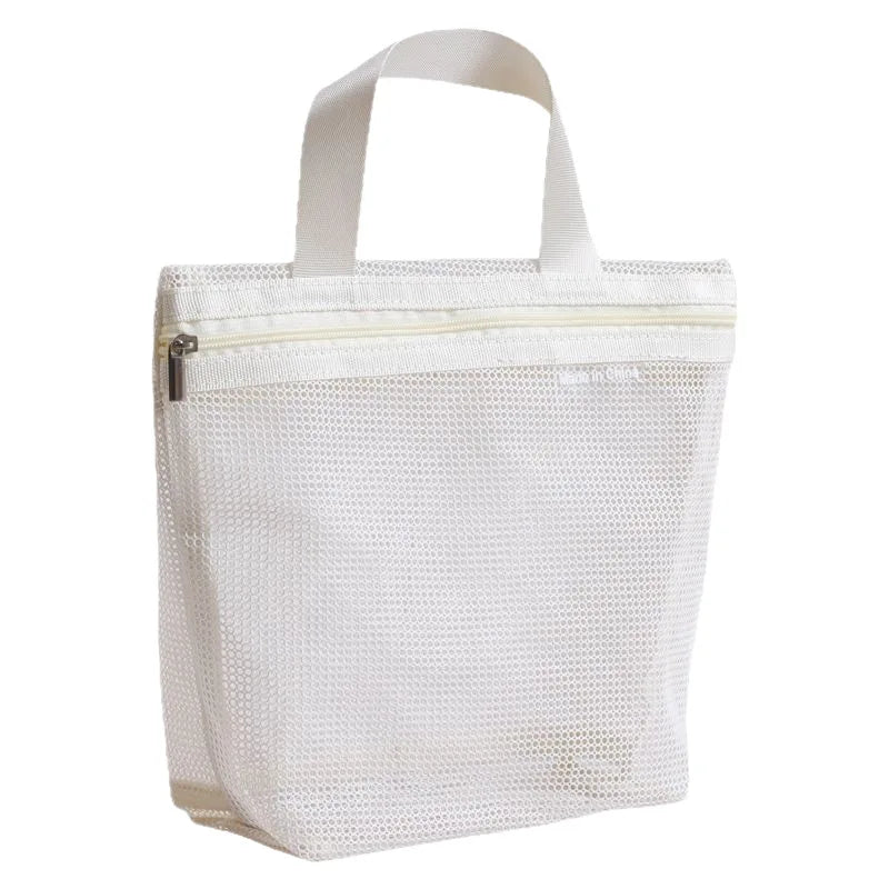 Portable Mesh Makeup Toiletry Storage Bags Handbags Travel Washing Body Shower Tools Organizer Hanging Cosmetic Organizer Pouch Peaceful Pleasures Health and Wellness