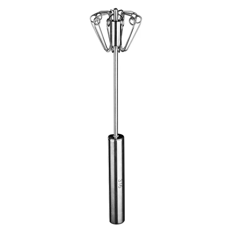 Semi-Automatic Hand Push Whisk | Egg Beater & Milk Frother