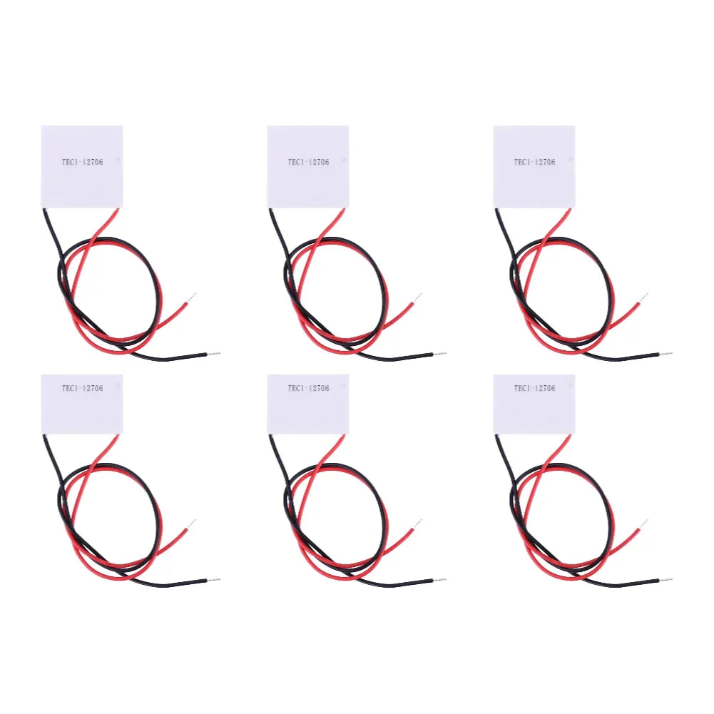 1-10PCS TEC1-12706 Thermoelectric Cooler Peltier Elemente Module 65W 12V 5.8A Plate Module for Cooling for Power Generation Peaceful Pleasures Health and Wellness 6PCS