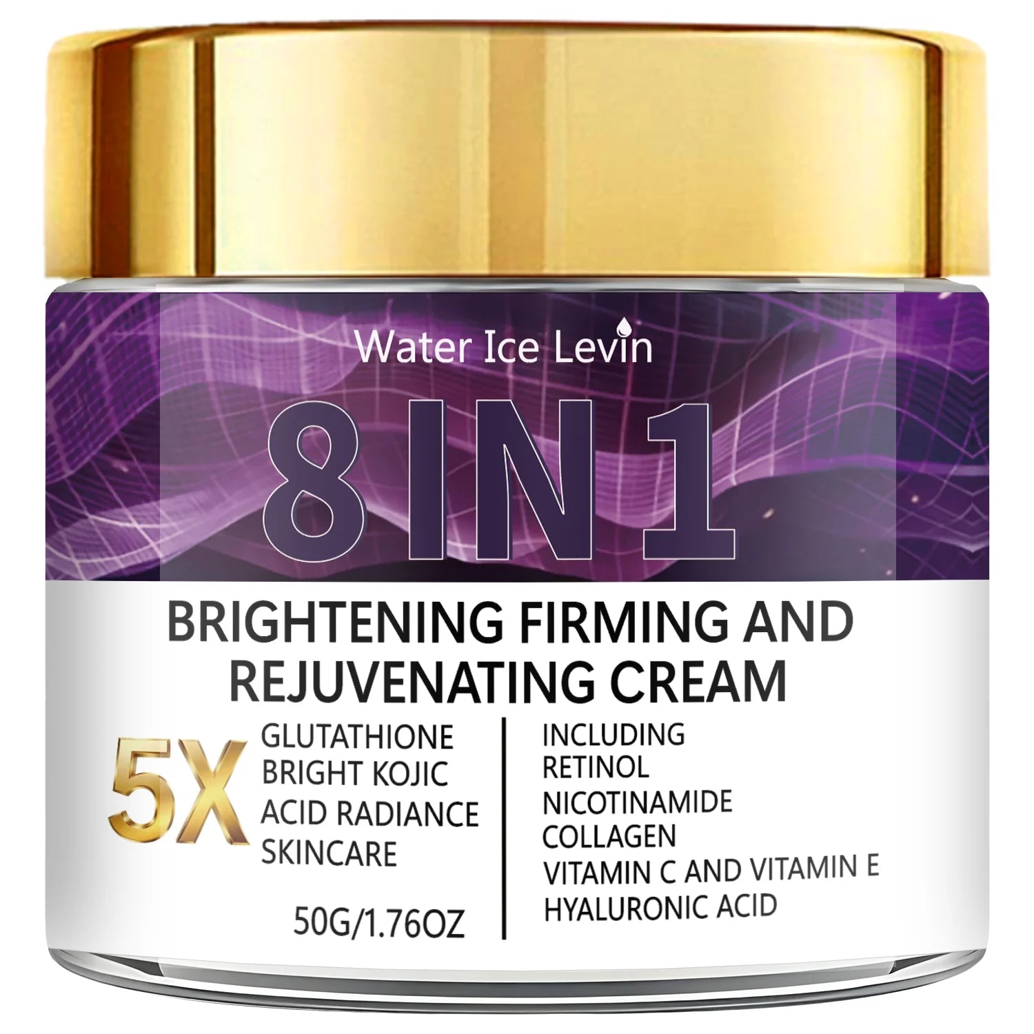 5X Glutathione Brightening Cream | Retinol & Kojic Acid, 50g Brightening Body Cream Peaceful Pleasures Health and Wellness WHITE 50g