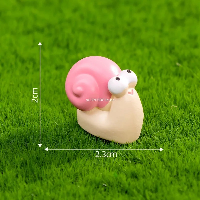 Cartoon Caterpillar & Snail Mini Figurines | Desk Decor