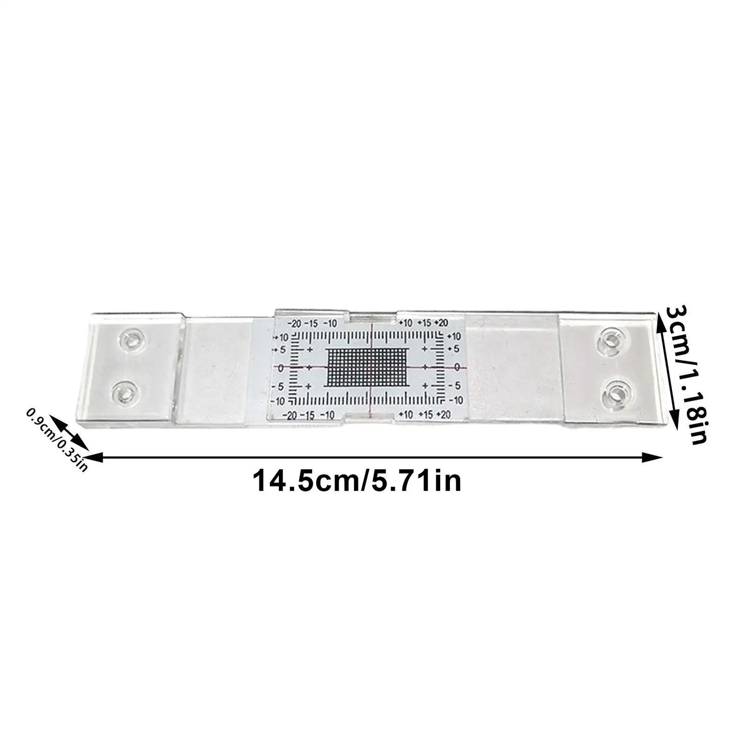 Acrylic Crack Monitor Gauge Ruler | 0–80mm Wall Crack Tracker