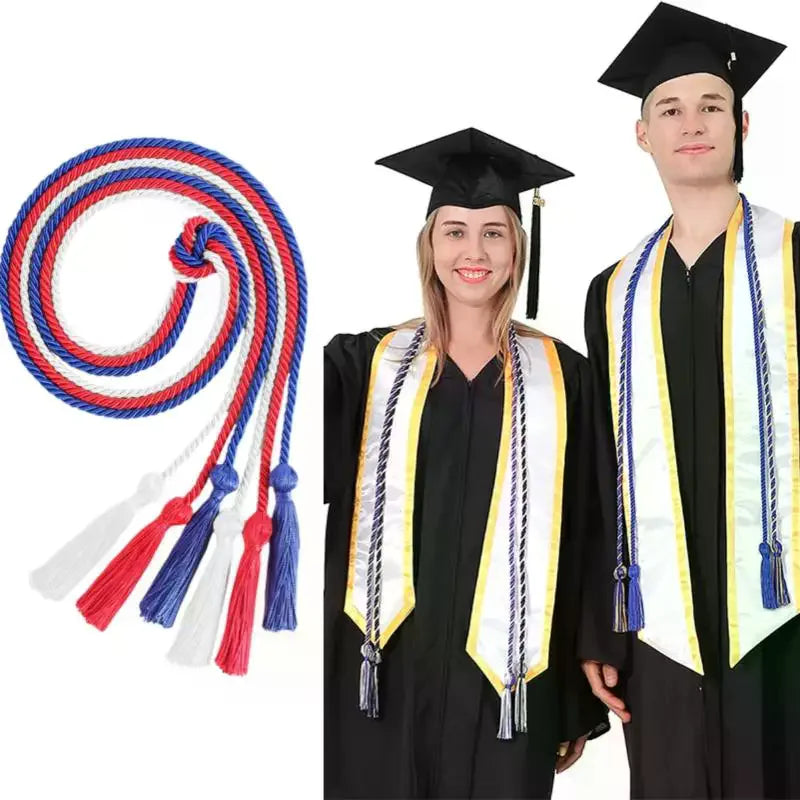 170cm Graduation Honor Cord Double Tassel Rope – DIY Trim