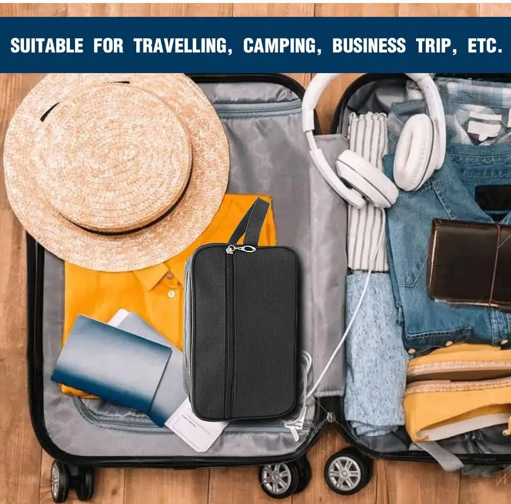 Large Waterproof Travel Toiletry Bag with Handle – Unisex