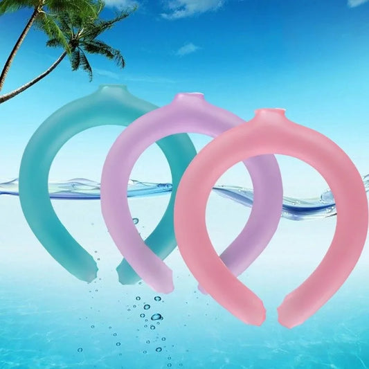 Ice Cooling Neck Collar – Heatstroke Prevention Summer Wrap Cooling Neck Collar Peaceful Pleasures Health and Wellness