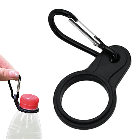 Silicone Water Bottle Clip Carabiner | Non-Slip Backpack Holder Water Bottle Clip Peaceful Pleasures Health and Wellness