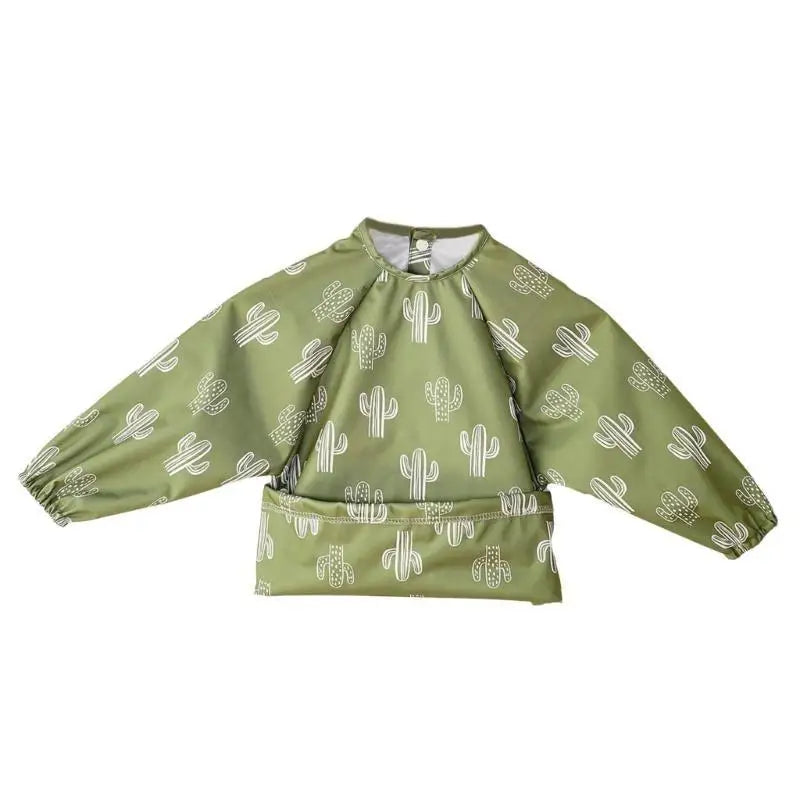 Long Sleeve Baby Weaning Bib | Toddler Coverall Feeding Apron