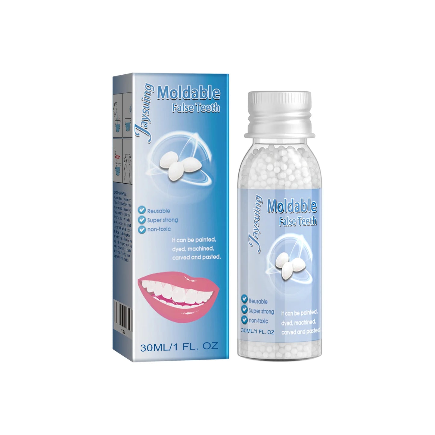 Silicone Denture Reliner Set – Upper & Lower Custom Fit Kit