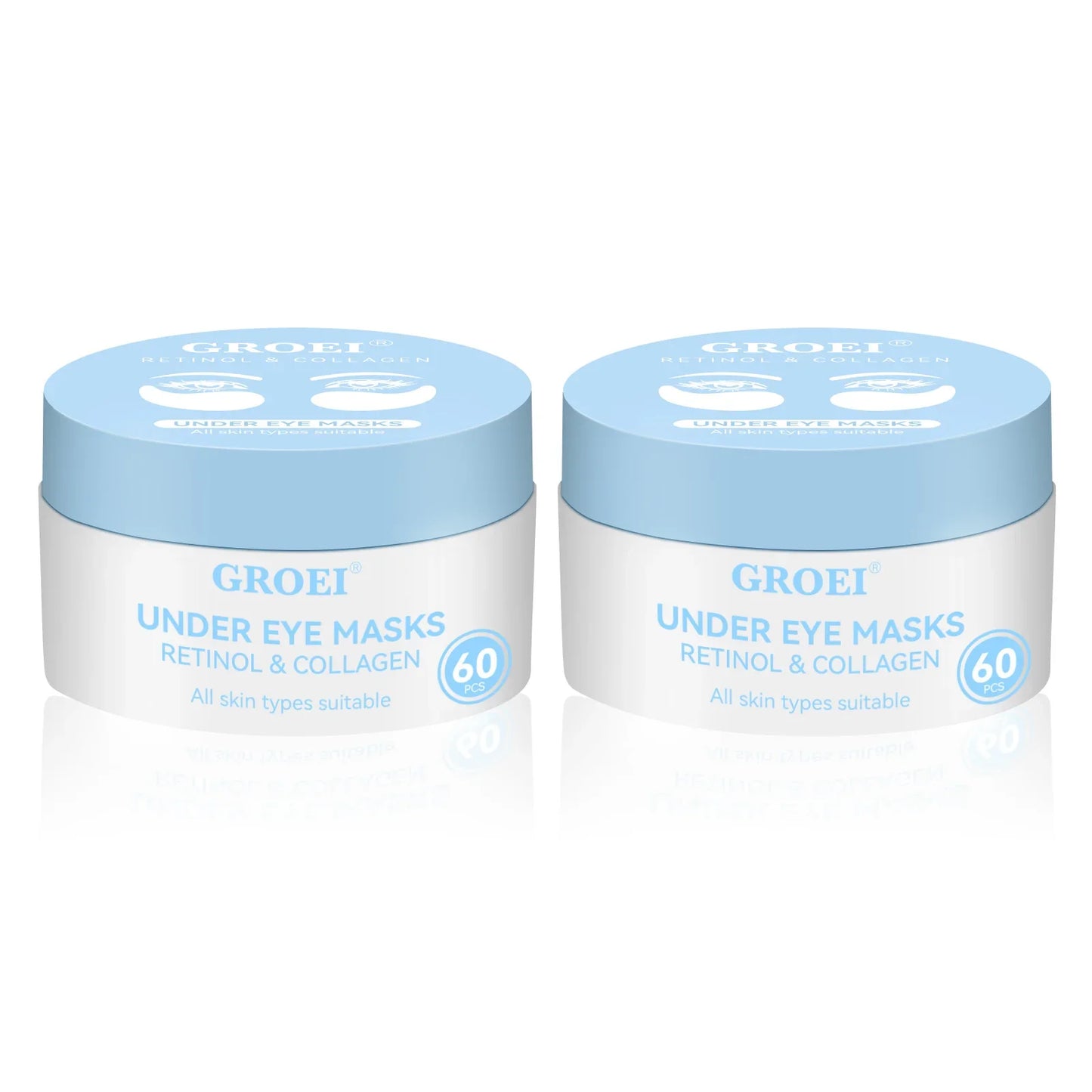 Retinol & Collagen Under Eye Masks – 60 Hydrating Patches