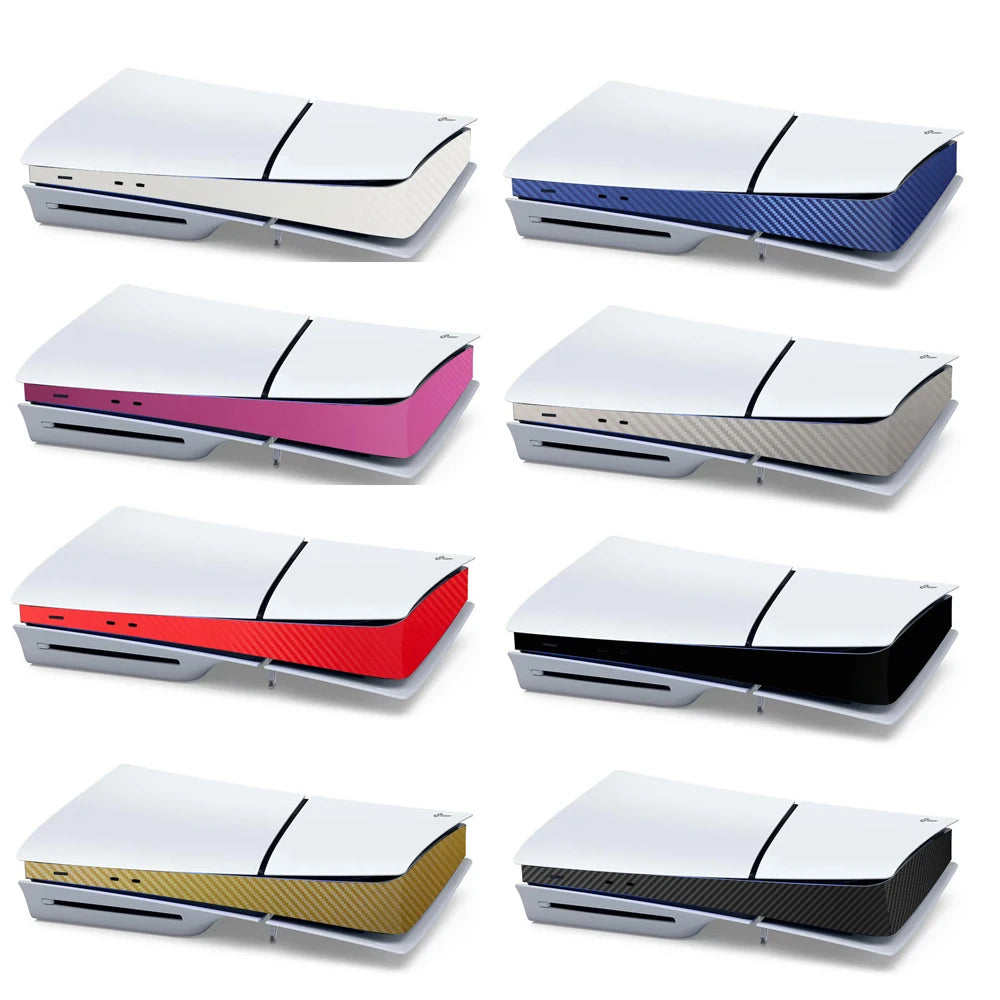 For Sony PS5 Sticker Host Center Decals Game Console Accessories High-Quality Slim Console Carbon Fiber Skin Cover 8 COLORS Peaceful Pleasures Health and Wellness