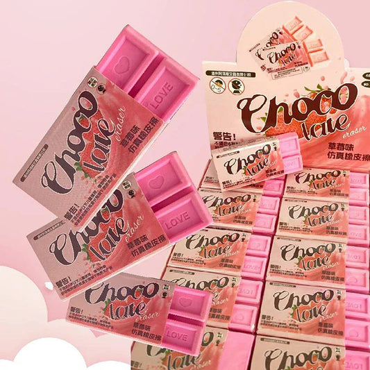 10-Pack Kawaii Novelty Erasers – Strawberry & Chocolate Kids' Gift Novelty Eraser Set Oasis Select