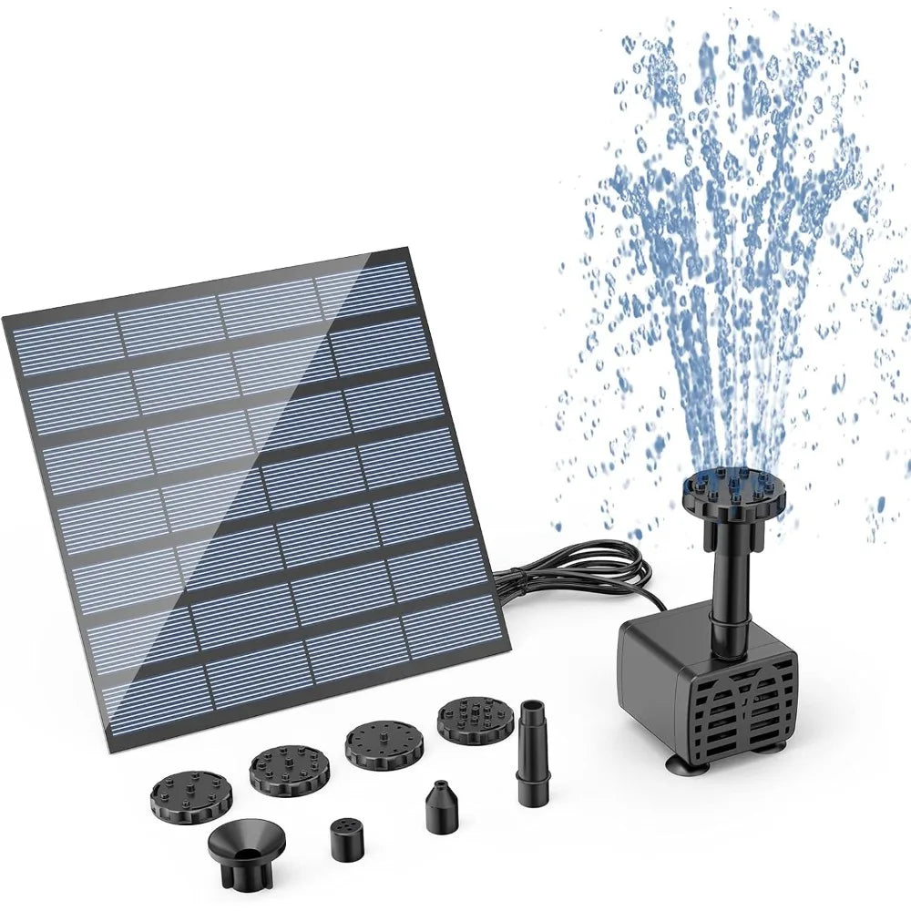 2.5W Solar Water Pump – 6 Nozzles for Garden & Bird Bath