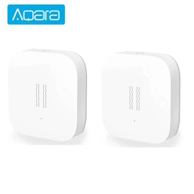 Aqara Smart Vibration Sensor Zigbee Motion Shock Sensor Detection Alarm Monitor Built In Gyro For Xiaomi Mijia Homekit Smarthome Peaceful Pleasures Health and Wellness 2Pcs Vibraton Sensor