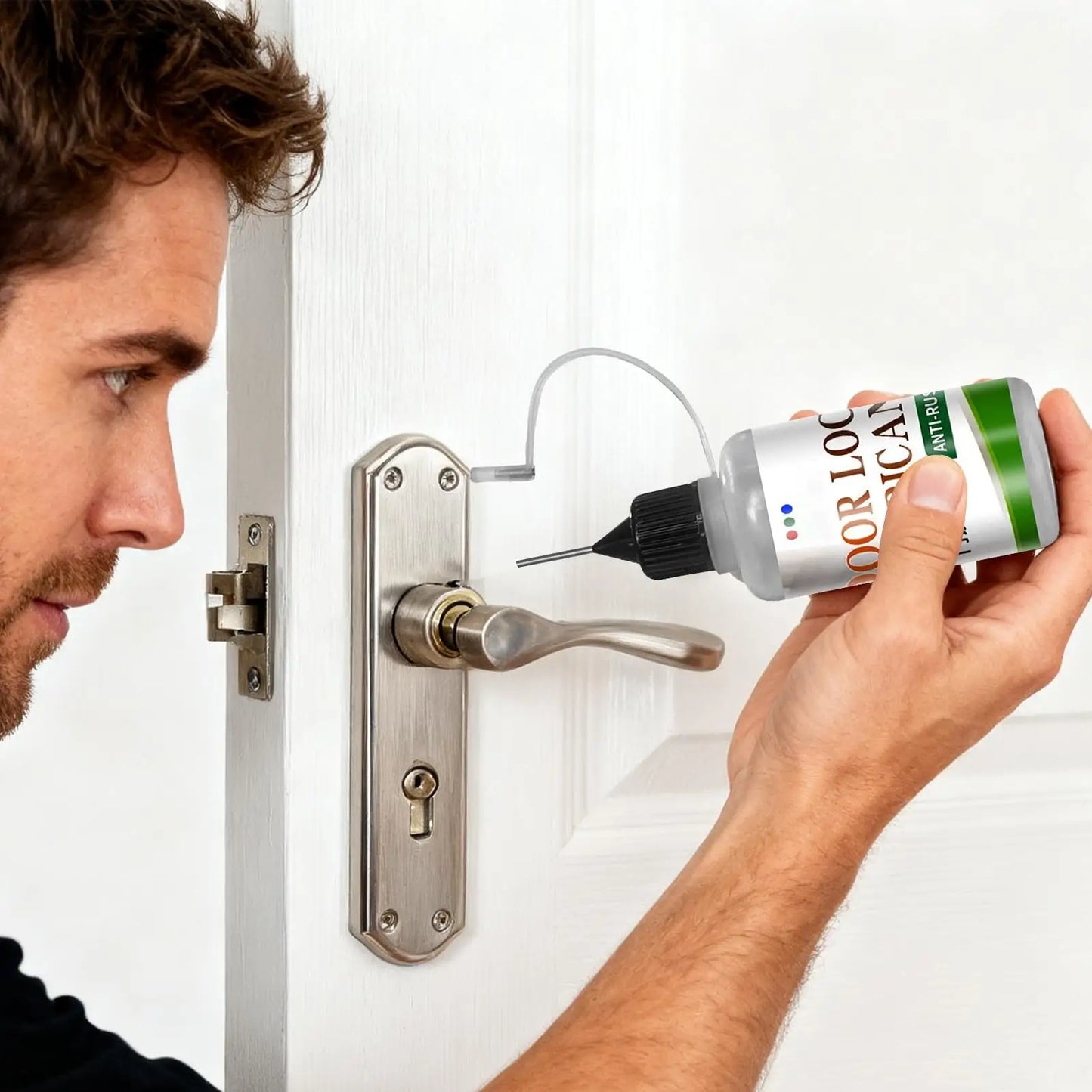 Door Hinge Lubricant 30ml Silent Rust-Resistant Lubricating Oil For Squeaky Fix Long-Lasting On Locks Sliding Tracks Metal Parts Peaceful Pleasures Health and Wellness