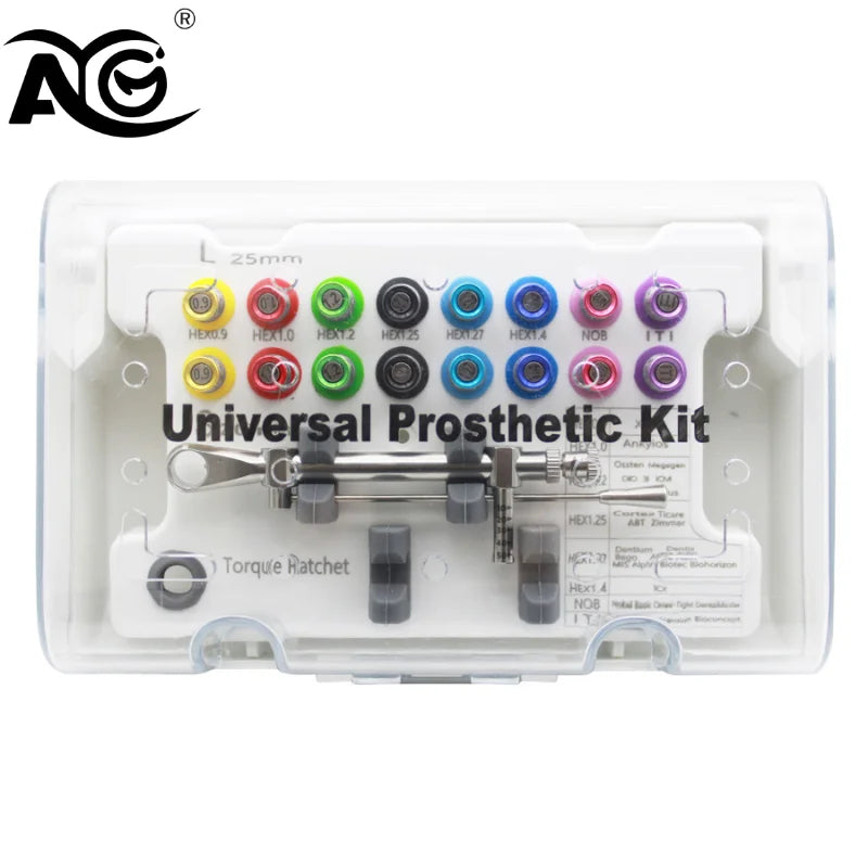 Dental Implant Torque Wrench Kit 10-70 Ncm | 16-Piece Driver