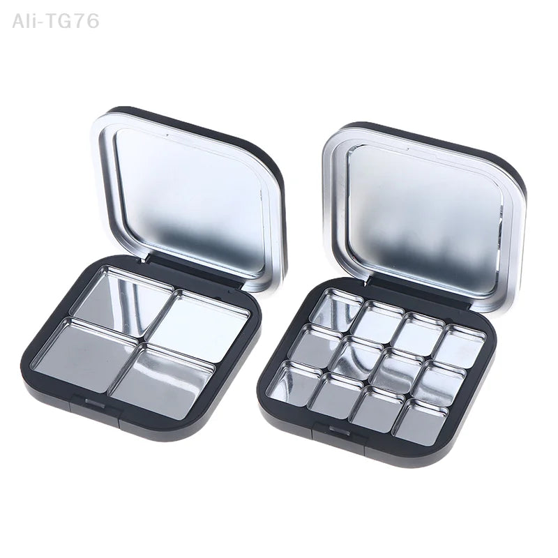 Magnetic Empty Makeup Palette Matte Black with Mirror & Pans