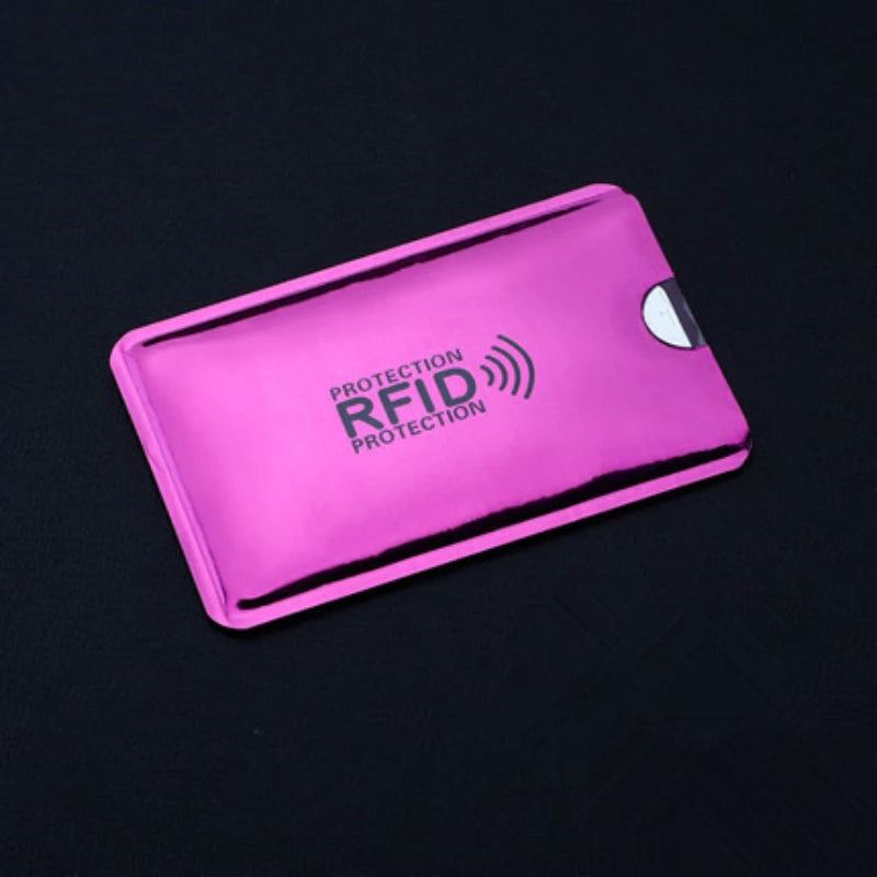 10pcs Anti Rfid Credit Card Holder Blocking Reader Lock Blocker Bank Cards Protector Shielding Bag Colorful Anti-theft Card Case Peaceful Pleasures Health and Wellness
