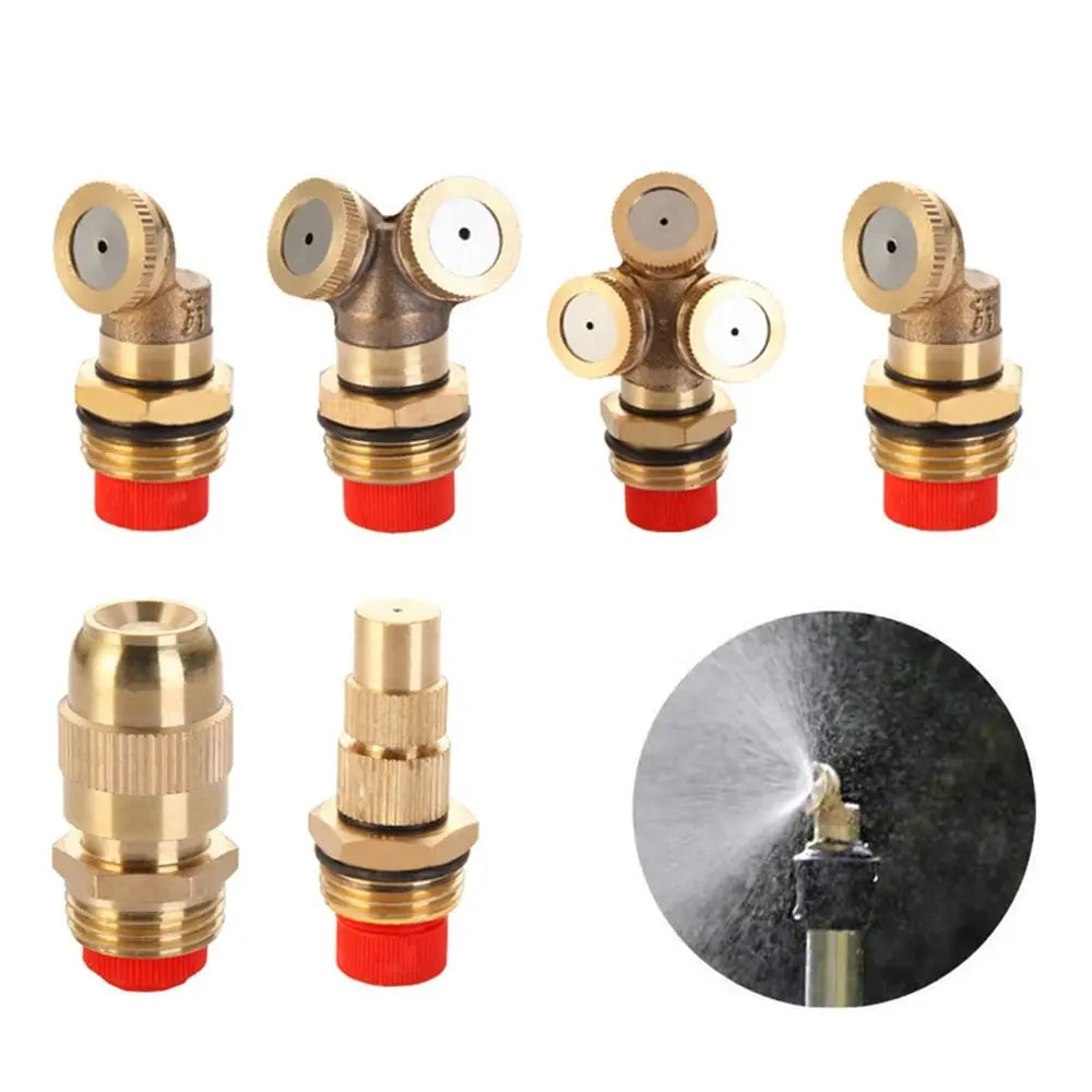 Brass Misting Spray Nozzle – Garden Irrigation & Cooling