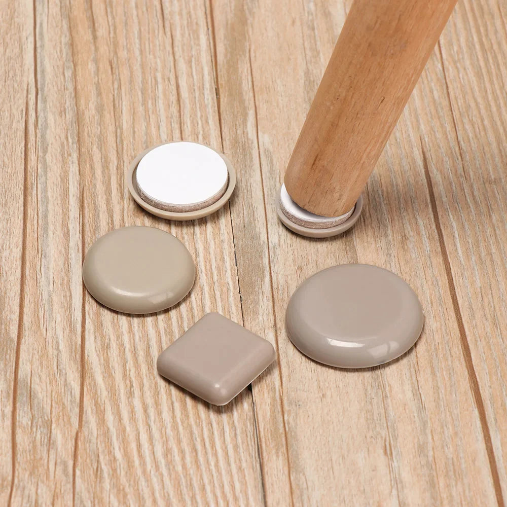 4-Pack Self-Adhesive Furniture Leg Slider Pads – Floor Protector