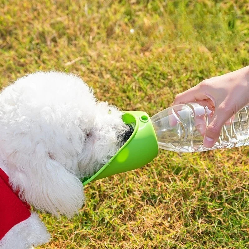 Portable Silicone Pet Water Bottle – Leakproof Dog Travel Cup