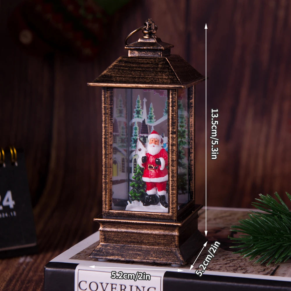 1PC Light Night Light Christmas Interior Light Desktop Decoration Christmas Tree Santa Claus Decorative Desktop Decoration No w Peaceful Pleasures Health and Wellness A Santa Claus