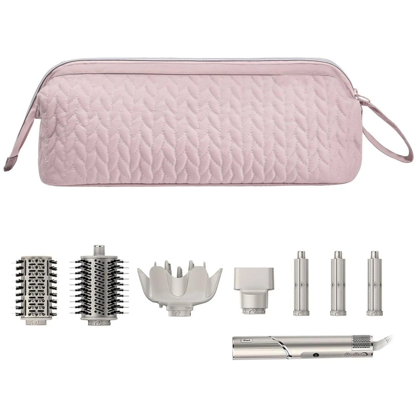 New Hair Dryer Storage Bag Waterproof Dustproof Hair Straightener Organizer Case Travel Shockproof Bag for Dyson Hair Dryer Peaceful Pleasures Health and Wellness Pink 35X15X15cm