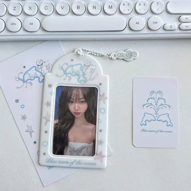 Kpop Photocard Holder Transparent Display Case & Keychain