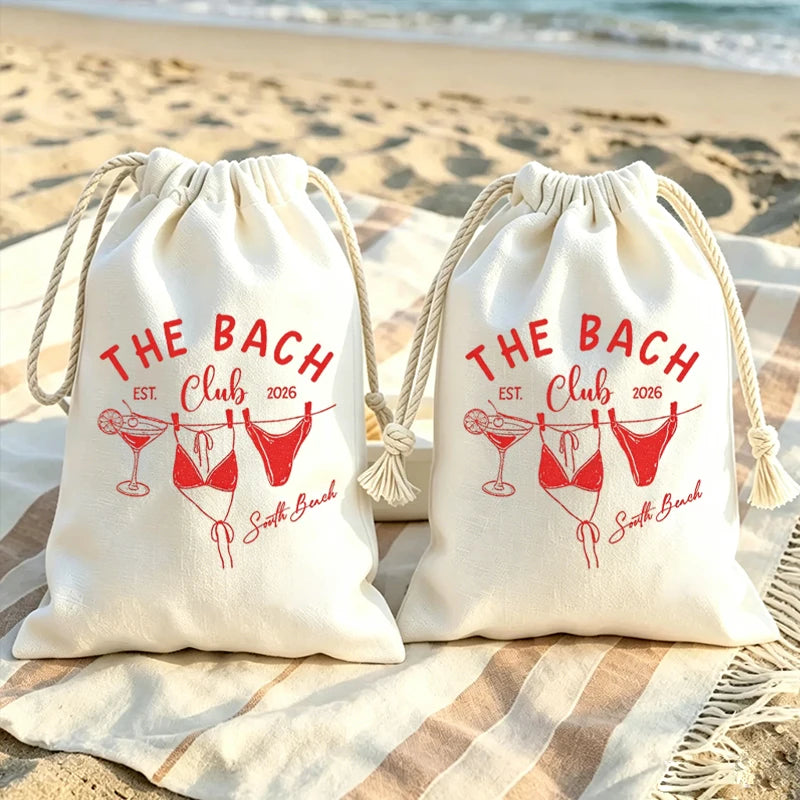 Bach Club Bikini Drawstring Gift Bags | Bachelorette Party