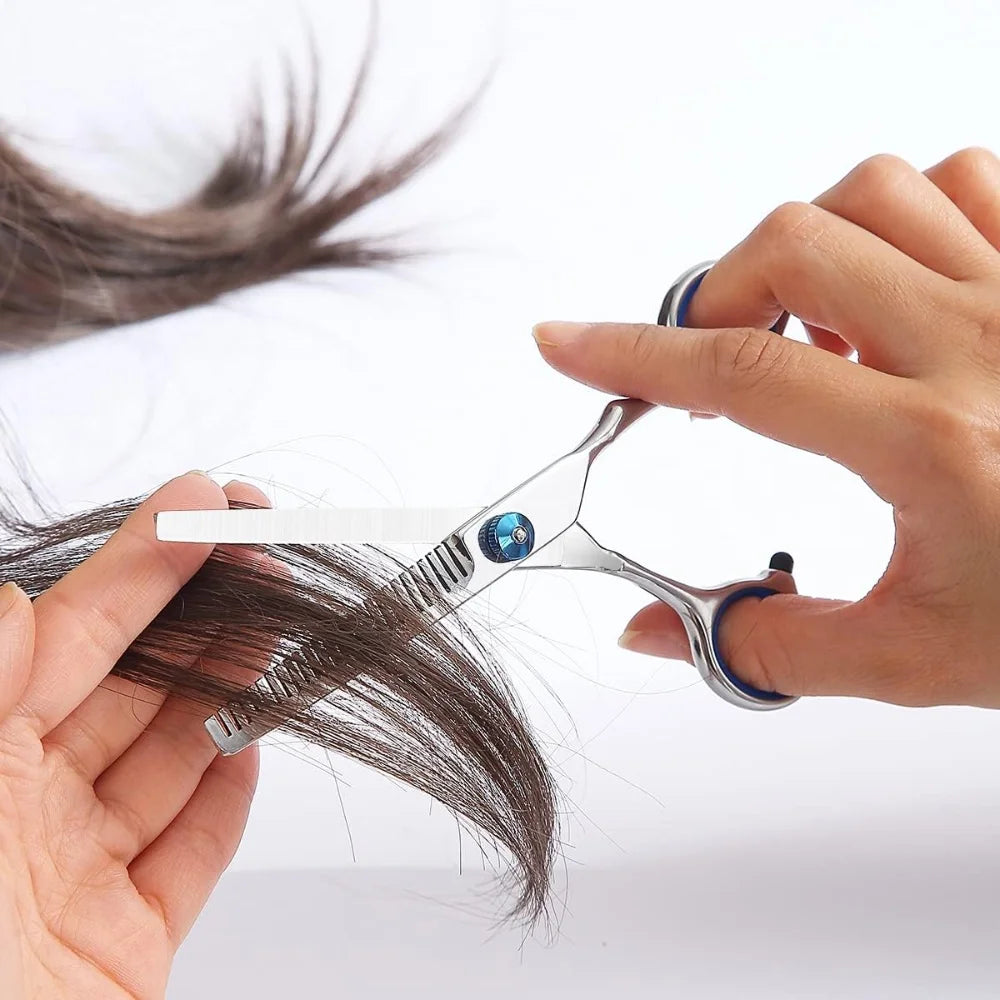 Entry Level Stainless Steel Scissors for Hair Thinning Clipper 6 inches Barber Shop Apprentice Hairdressing Haircut Trim Tools Peaceful Pleasures Health and Wellness
