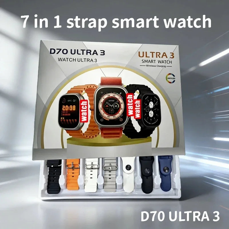 7 Watch Straps Smart Men Women Health Fitness Tra Bluetooth Phone