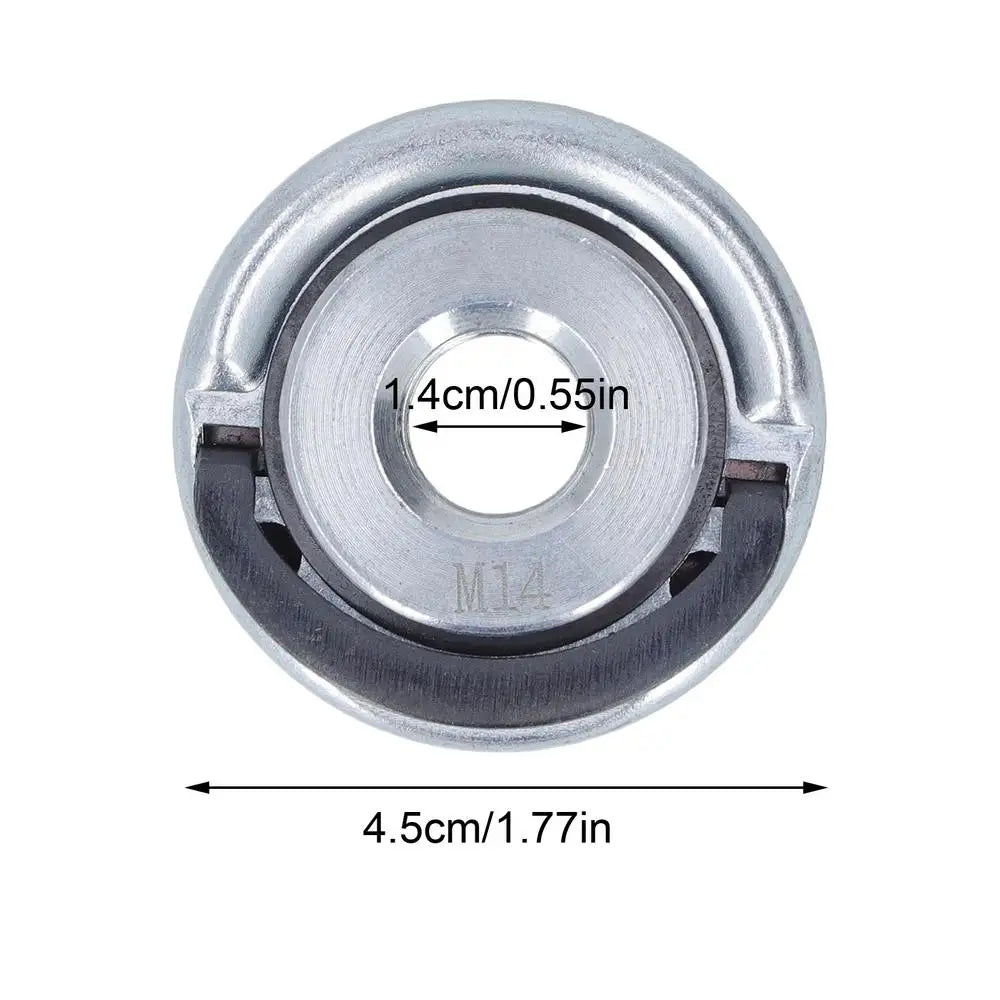 Quick-Change Flange Nut M10/M14/ 5/8-11 Heavy-Duty Locking Nut For Angle Grinder, Secure Disc Clamping, Metal & Woodworking Tool Peaceful Pleasures Health and Wellness M14