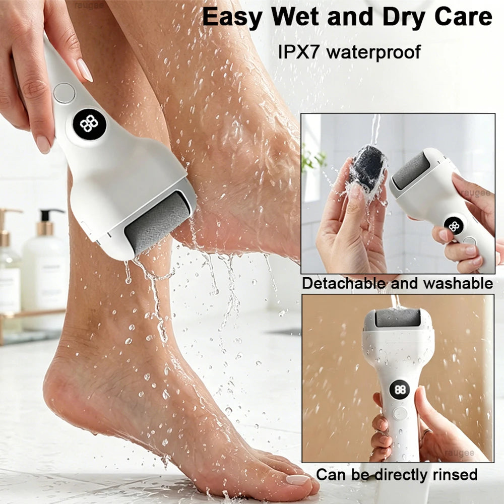 Electric Foot Grinder Automatic Electric Callus Remover for Feet Rechargeable Electric Foot File Pedicure Tool Dead Skin Remover Peaceful Pleasures Health and Wellness