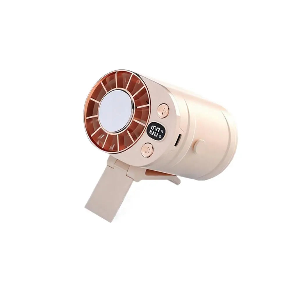 Waist Hanging Fan New Outdoor Semiconductor Cooling Mini Air Conditioner Portable Personal Fan Clip On Waist Cooling Device Peaceful Pleasures Health and Wellness White