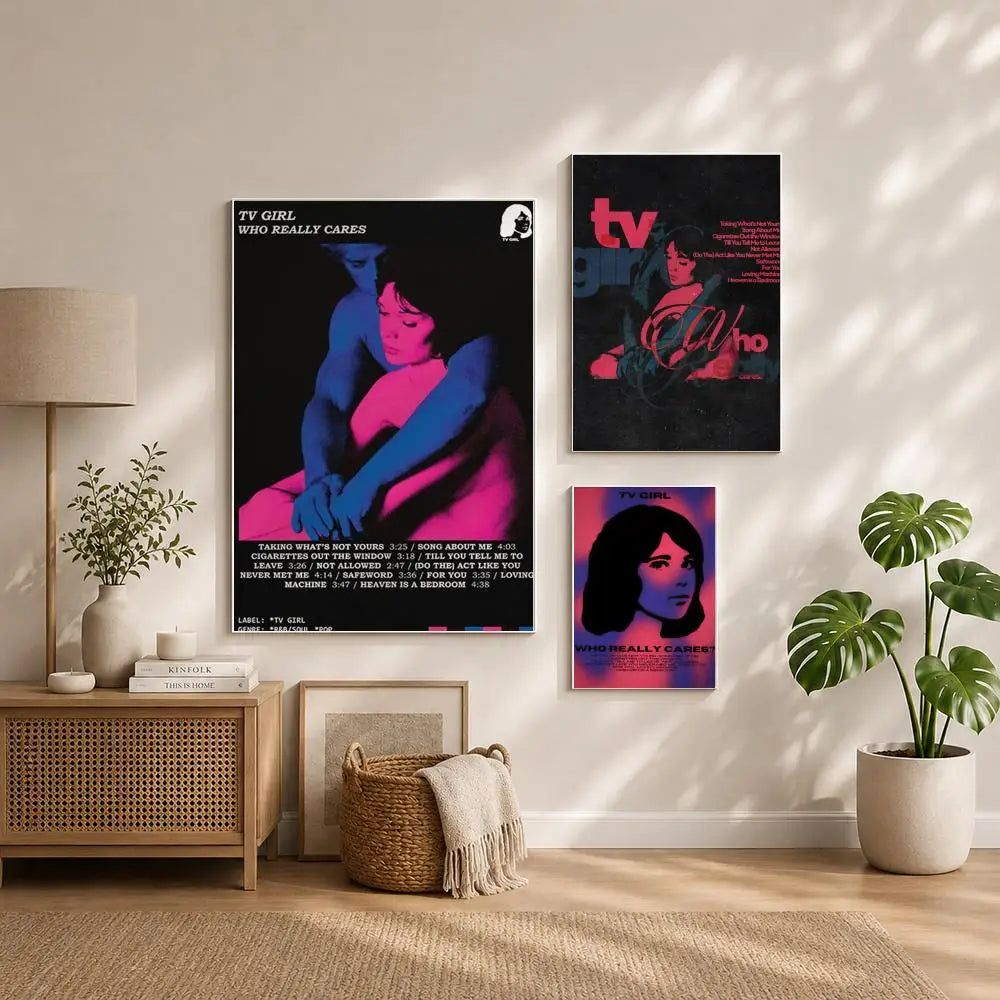 Band T-TV GirlS Poster HD Self Adhesive Waterproof Wall Art Ideal for Home Office Dorm Bedroom Great Gift Peaceful Pleasures Health and Wellness