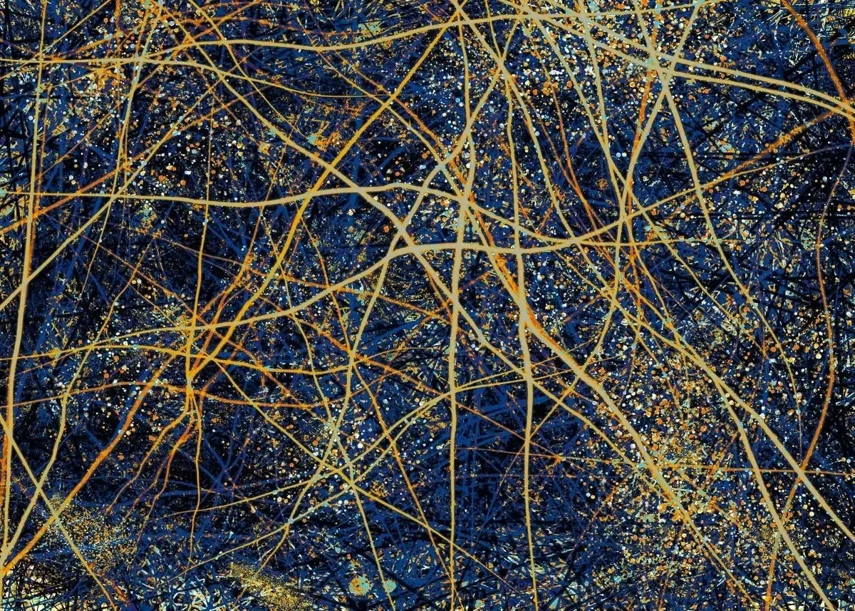 Jackson Pollock Abstract Oil Paintings on Canvas Famous Art Prints for Living Room Wall Decor Modern Art Posters Peaceful Pleasures Health and Wellness P9 20x30cm