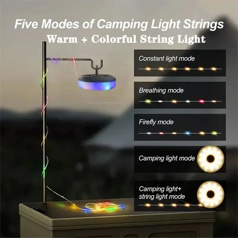ESMARTER 10M LED Camping Light Strip | RGB Waterproof IP44